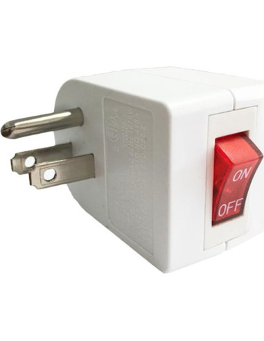 Adaptador de Pared Oviitech 3 Pack con Interruptor Blanco