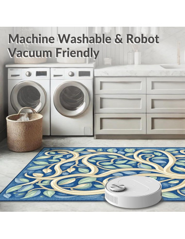 Alfombra de Área Design&I 182x121 cm Geométrica Rosa Antideslizante