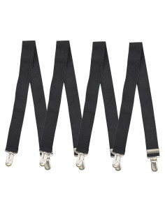 Cinturones de Camisa Ajustables Orgullo del Héroe - Negro y Blanco