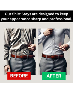 Cinturones de Camisa Ajustables Orgullo del Héroe - Negro y Blanco 2