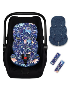 Inserto para Asiento de Auto Bebés Pea Pod Dinosaurio 3D