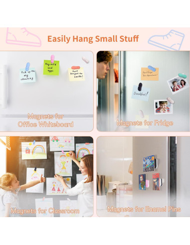 Soportes Magnéticos para Pines de Esmalte SEVENKA - 14 Piezas