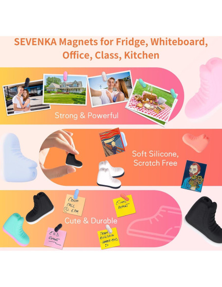 Soportes Magnéticos para Pines de Esmalte SEVENKA - 14 Piezas