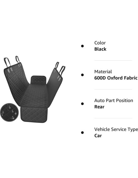 Cubierta de Asiento para Perros INDAN IMPORT B&G Universal 600D