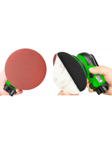 Lijadora de Aire Profesional HDQ 6" Extra Fino 1.89 kg