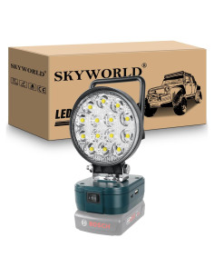 Luz de Trabajo LED Inalámbrica SKYWORLD 42W 4200LM Bosch 18V