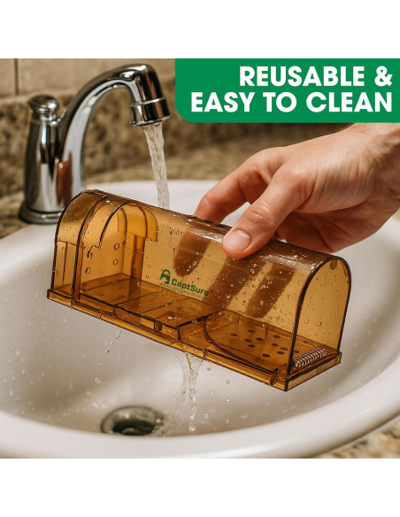 Trampas Humanas para Ratones CaptSure - 2 Unidades Reutilizables