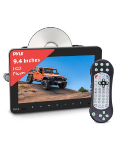 Monitor de Reposacabezas Pyle 9.4" DVD HDMI Negro