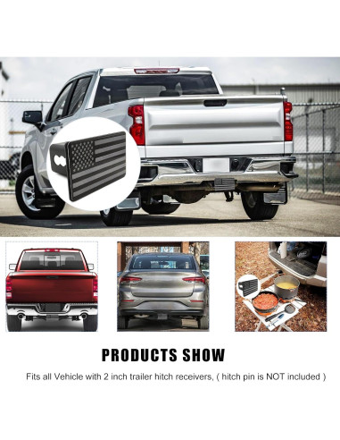 Cubierta de Enganche de Remolque Ohleats 2" Acero Negro