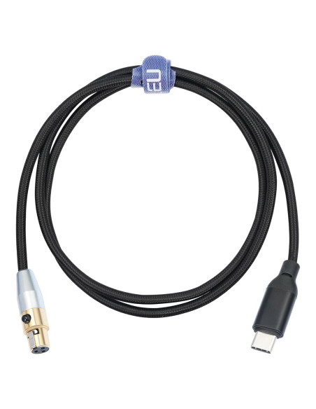 Cable de auriculares HUALEU USB C a XLR mini 3 pines 0.91m