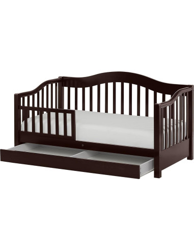 Cama de Día para Niños Dream On Me Cereza - Barandilla Removible