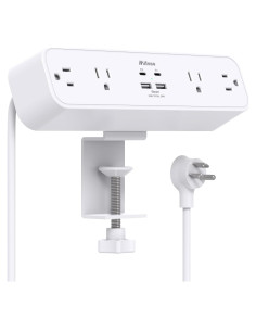 Toma de Corriente con Abrazadera MIFASOPOWER 5FT 4AC 4USB