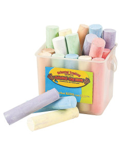 Tiza de Acera Jumbo 20 Piezas - Oriental Trading - Colores Pastel