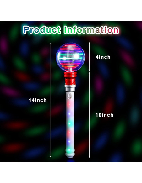 Varitas Mágicas Iluminadas LED Zhanmai 35.56 cm - 2 Pcs