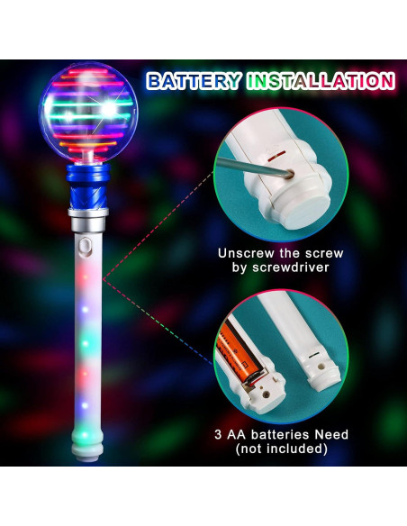 Varitas Mágicas Iluminadas LED Zhanmai 35.56 cm - 2 Pcs