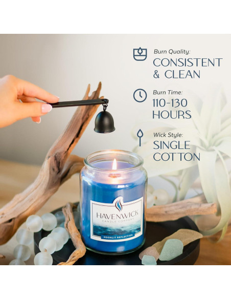 Vela Aromática Havenwick 22 oz Reflexión Lunar Soja