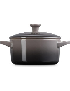Mini Cocotte Redonda Le Creuset 24 oz Cerámica Ostra 2