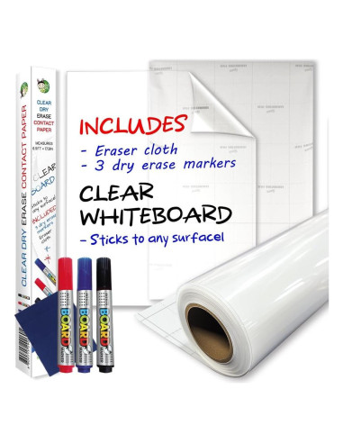 Rollos Adhesivos Transparentes para Pared 45.7x198.1cm HA SHI