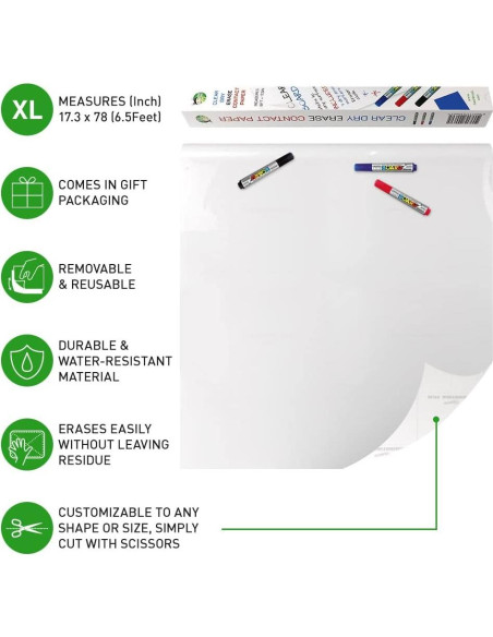 Rollos Adhesivos Transparentes para Pared 45.7x198.1cm HA SHI