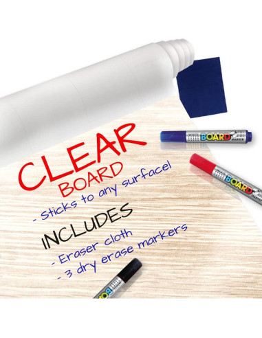 Rollos Adhesivos Transparentes para Pared 45.7x198.1cm HA SHI