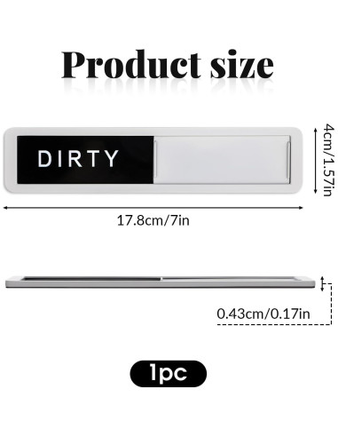 Imán de Lavavajillas Limpio Sucio Yuomeaz Acero Inoxidable
