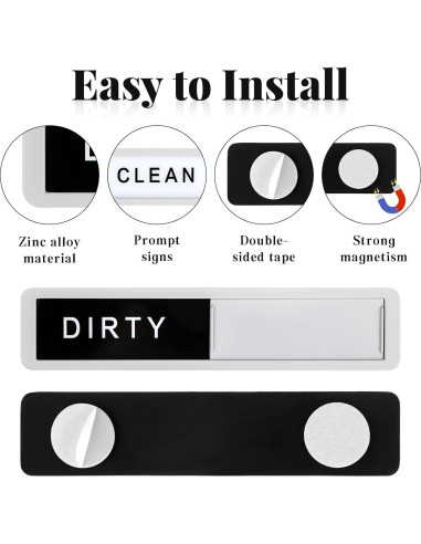 Imán de Lavavajillas Limpio Sucio Yuomeaz Acero Inoxidable