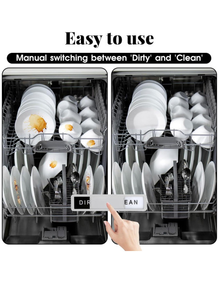 Imán de Lavavajillas Limpio Sucio Yuomeaz Acero Inoxidable