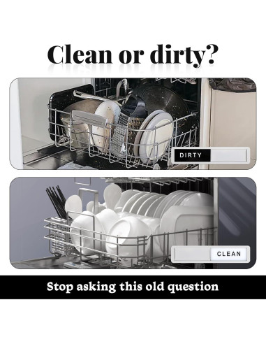 Imán de Lavavajillas Limpio Sucio Yuomeaz Acero Inoxidable