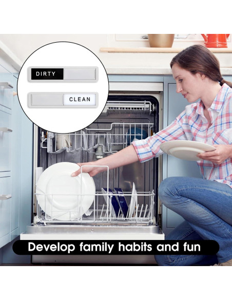 Imán de Lavavajillas Limpio Sucio Yuomeaz Acero Inoxidable