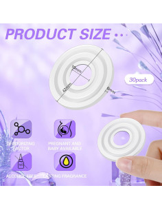 30 Discos de Reemplazo Aromáticos Lounsweer Lavanda 4.2 cm 2