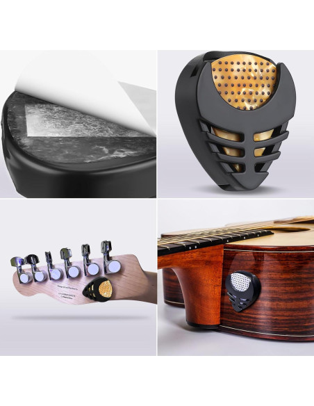 Puas de guitarra antideslizantes 15 piezas celuloide 0.46-0.96mm