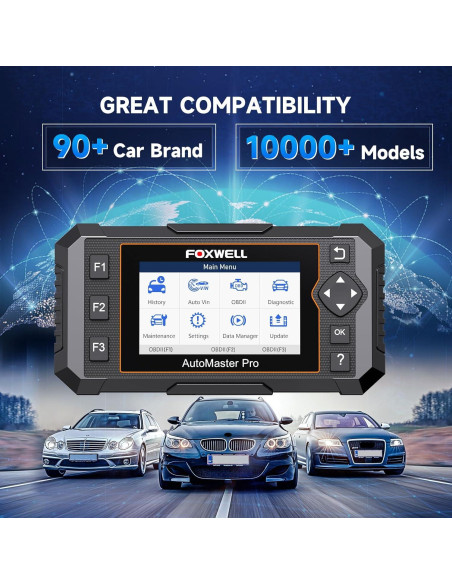 Escáner OBD2 FOXWELL NT614 Elite con 5 Funciones de Reinicio