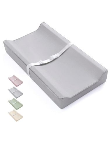 Almohadilla Cambiadora Impermeable Blissful Gris Claro 79.38x40.64cm