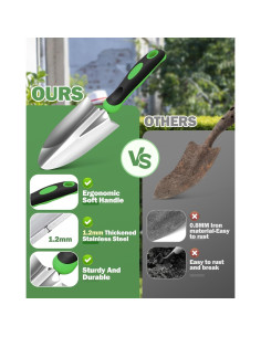 Juego de Herramientas de Jardín Monkrict 3 Piezas Ergonómico 2