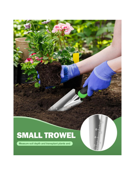 Juego de Herramientas de Jardín Monkrict 3 Piezas Ergonómico