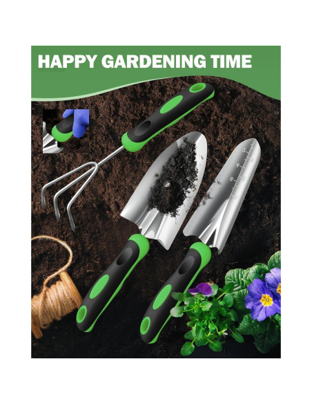 Juego de Herramientas de Jardín Monkrict 3 Piezas Ergonómico