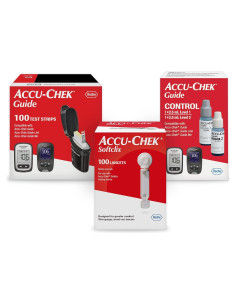 Kit de Monitoreo de Glucosa Accu-Chek Softclix - 100 Lancetas y Tiras