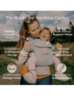 Portabebés Ergobaby Omni Deluxe Algodón Camel 3.2-20.4 kg 2