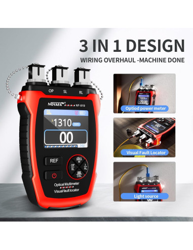 Medidor de Potencia Óptica NOYAFA NF-919 3 en 1 con Localizador