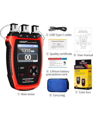 Medidor de Potencia Óptica NOYAFA NF-919 3 en 1 con Localizador
