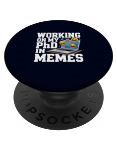 PopSockets Adhesivo PopGrip PhD en Memes Humor Sarcástico