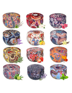 Juego de 12 Velas Aromáticas Primevolve 70.87 g Cera de Soja