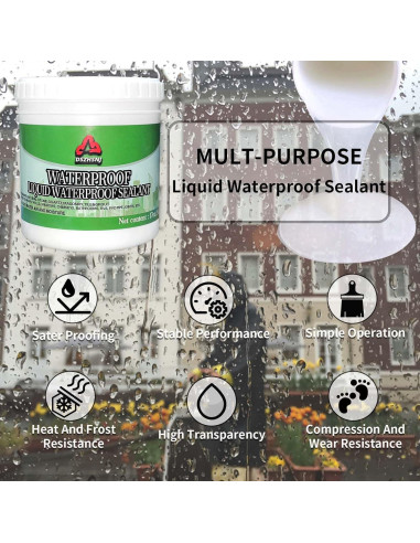 Sellador Impermeable Líquido DSZHSNJ 500g Adhesivo Transparente