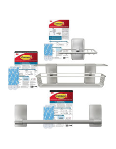 Barra de Toallas Command con Tiras Resistentes al Agua