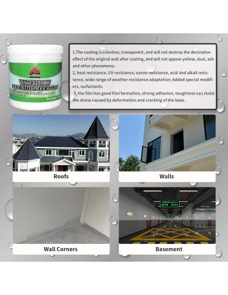 Sellador Impermeable Líquido DSZHSNJ 500g Adhesivo Transparente