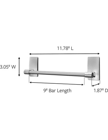 Barra de Toallas Command con Tiras Resistentes al Agua
