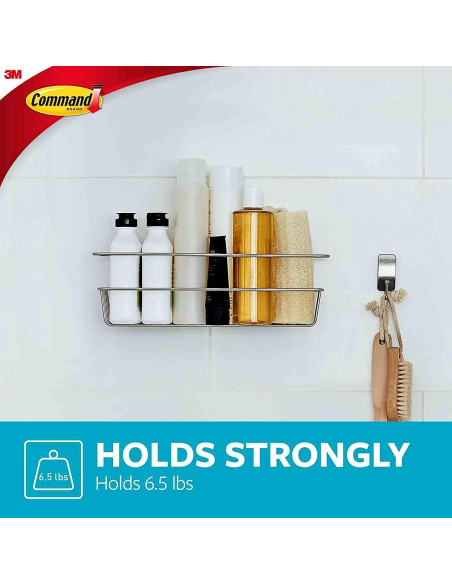 Barra de Toallas Command con Tiras Resistentes al Agua