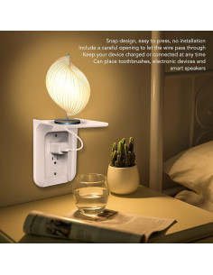 Soporte de Estante de Pared Gavigain con Almacenamiento de Cables 2