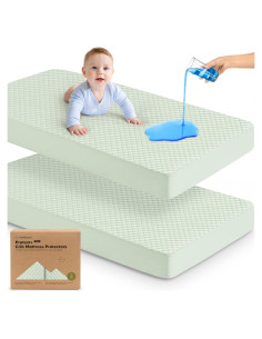 Funda de colchón impermeable para cuna KeaBabies 132x71 cm