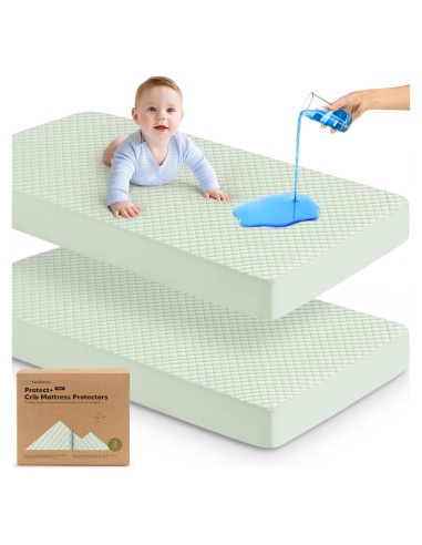 Funda de colchón impermeable para cuna KeaBabies 132x71 cm
